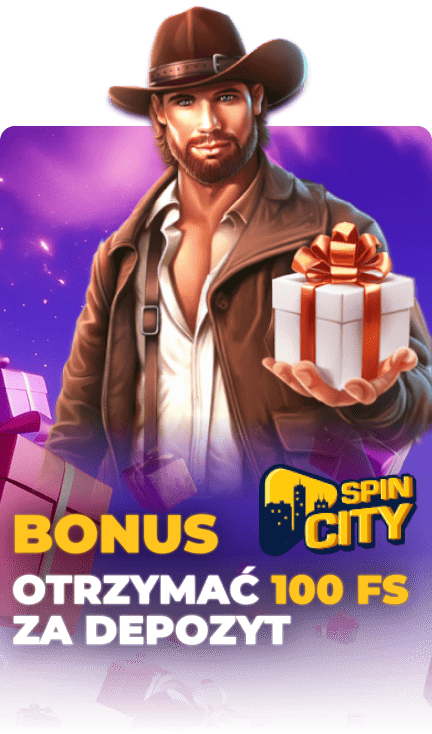 Spin City - bonus 100 FS za depozyt